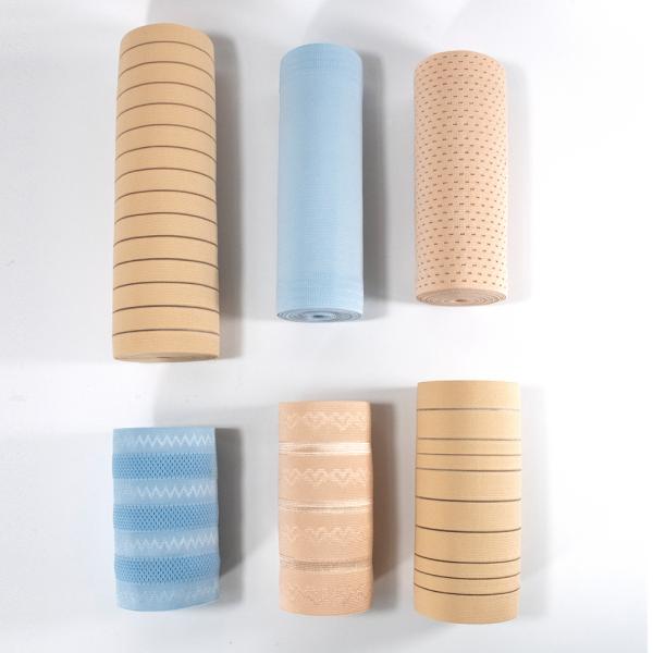 Cheap High elasticity custom woven wide 155mm blue medical elastic webbing for medical elastic device for sale
