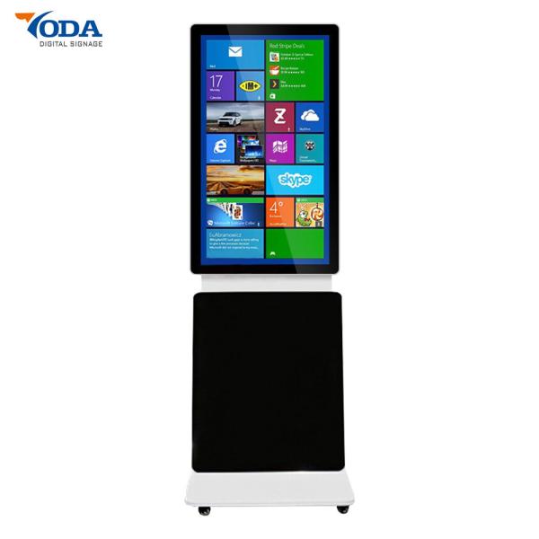 Cheap Ground Stand Rotating Screen LCD Display WIFI Network Android Monitor for sale
