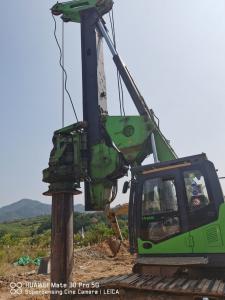 China Diesel Low Headroom 20t Piling Rig 60m 200kNm Rotary Torque 30rpm on sale