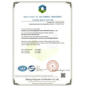 Anping Win Win Wire Mesh Manufacturing Co., Ltd Certifications