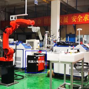 China Six Axis Robot Arm 200W Pulse Water Cooling Laser Cleaning Machine Program Laser Rust Removal Machine on sale