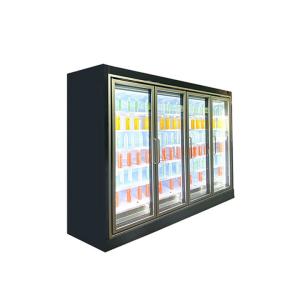 Quality Transparent Glass Remote Closed Multideck Open Chiller Visi Cooler 4 Layers Shelf wholesale