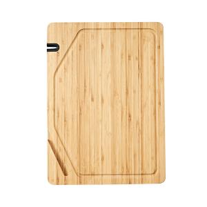 Quality Custom 38x28cm Bamboo Butcher Block Cutting Board With Phone Holder Knife Sharpener wholesale
