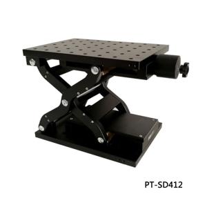 Quality 210mm×150mm Manual Lab Jack Heavy Duty Anodizing Blackening wholesale