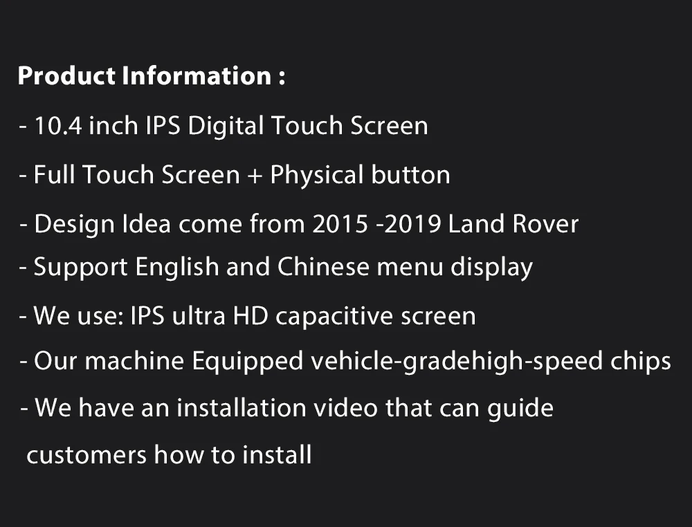 Viknav Fit For Land Range Rover Vogue L405 2013-2017 10.4 inch Car air Conditioning Panel Climate Board AC Panel