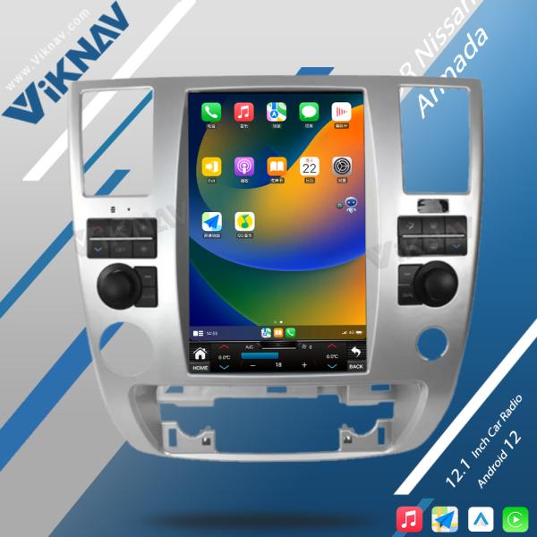 Viknav Android Auto Touch Screen Car Radio 12.1 inch For Nissan Armada 2009-2010 GPS Navigation Head Unit Video Player