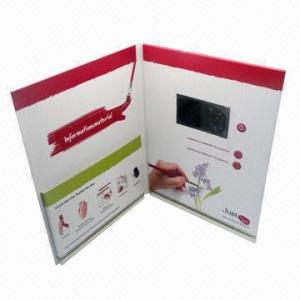 Quality Magnetic switch LCD screen Video Greeting Card for Precious Mothers