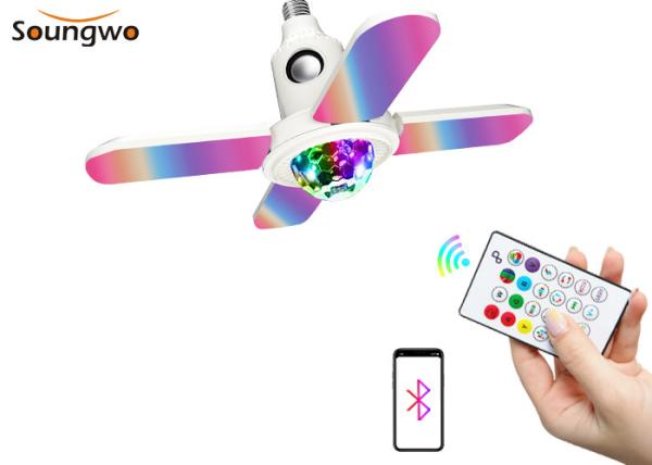 Cheap Music Playing LED E27 Bluetooth Light Bulb Speaker With RGB Controller for sale