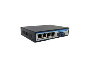 China 10Gbps Power Over Ethernet Switch 4 Port Wide Operating Temperature Range on sale