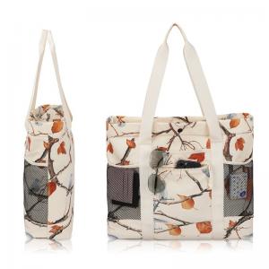 Quality Grid Eco Friendly Grocery Shopping Bags Handbag Reusable Multi Pockets 44x13x38cm wholesale