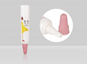 China Custom Cosmetic Tubes D13mm 1-5ml Empty Long Nozzle Eye Cream Cosmetic Tube Packaging With Cap on sale