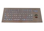 Vandal Proof Backlit Industrial Keyboard With Trackball IP67