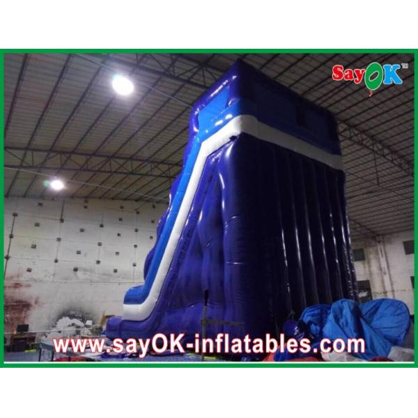 0.55mm PVC Inflatable Water Slide L6 X W3 X H5m Waterproof 3 Layers Inflatable Slide For Pool
