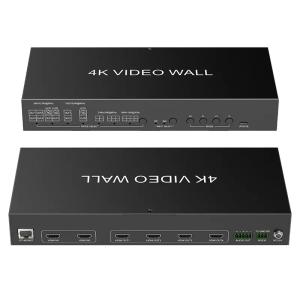 China JCVISION 4K Video JCVISION  Wall HDMI2.0 Matrix 2 in 4 out with 2X2 Video wall output self-adaptive L/R audio output on sale