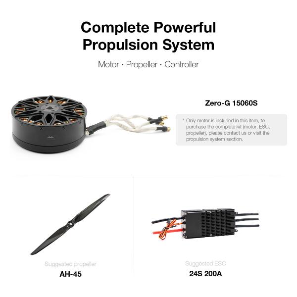15060 High Thrust Brushless DC Motor For Paramotor Lightweight Design