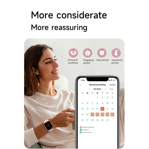 1.83 IPS Display Square Shape Smart Watch 300mAh Smart Watch Fitness Tracker