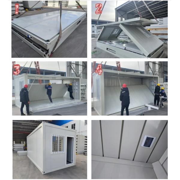 Tiny House Z Foldable Container House Modular Prefab Office Dormitory Folding Container House