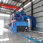 Q69 Roller Conveyor Shot Blasting Machine Reduce Environment Pollution ,
