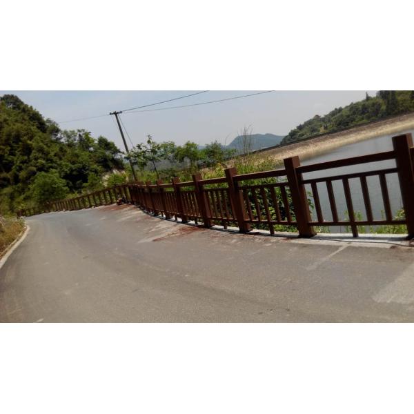 Damp Proof Insect Resistant WPC Railing 1.5m Plastic Coated Handrail Systems