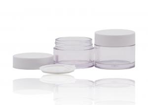 Quality PETG Plastic Cream Jars Cosmetic Packaging With PP White Cap For Beauty Products wholesale
