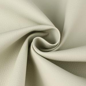 Quality Eco Friendly PVC Leather For Furniture French Terry Base Litchi Grain Leather wholesale