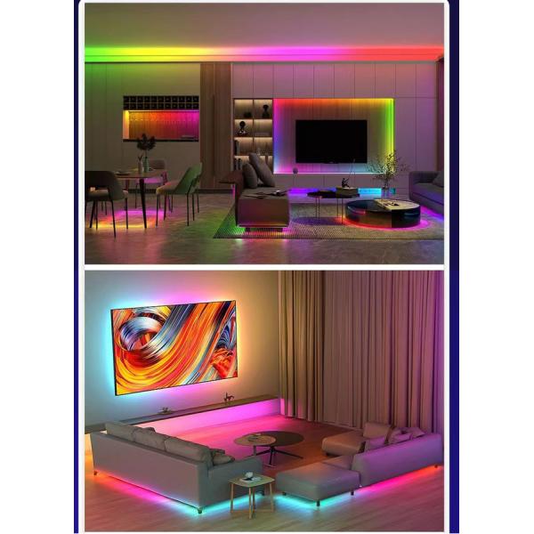 Addressable Rgb Cri 90 24v Cob Led Strip 180 Degree Beam Angle Of 720 Leds/M