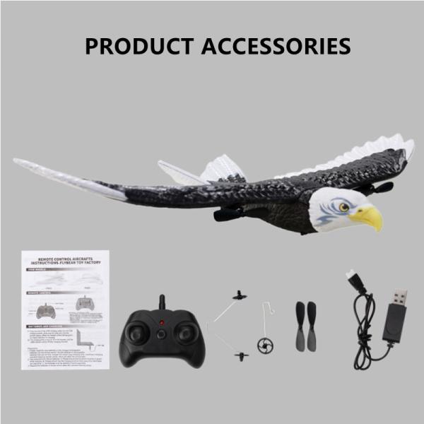 Charging time About 90mins Remote Control Glider Eagle 2ch Aircraft Toy for Kids and Adults Simulation Eagle RC Plane