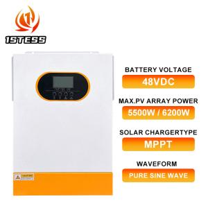 China 48VDC Output Voltage Hybrid Inverter 5000W Solar Grid-Tie Backup Power System with MPPT Solar Charger on sale