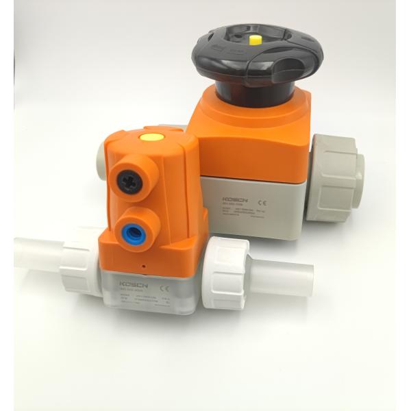 Buy cheap Durable Plastic Diaphragm Valves UPVC True Union End Connection from wholesalers