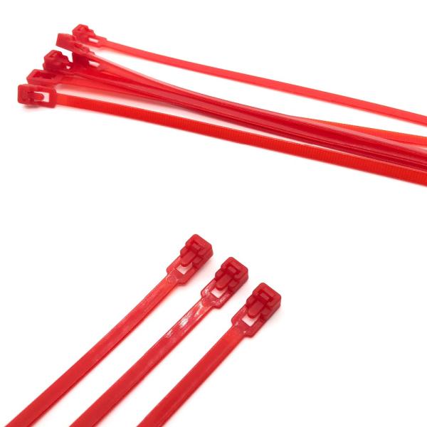 Releasable Quick Release Cable Ties Colorful Reusable 5*200MM
