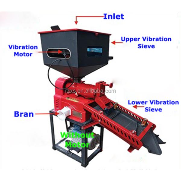 Modern Laboratory Electric Auto Small Mini Rice Milling Machine with 180kg/h Capacity
