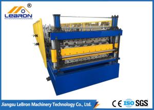 Quality New double layer roofing sheet roll forming machine 2018 new type PLC control automatic roll forming wholesale