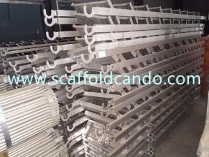 China 450*2370mm 8 steps scaffolding steel ladder, galvanized stair case for Ringlock scaffolding Frame scaffolding on sale