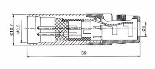 3 Position 5A Mini XLR Male Plug Adapter 3Pin For Quick Mechanical Cable Fix