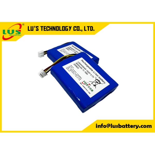 3.7V 3000mah lithium ion battery pack LI504450-2P liion battery custom