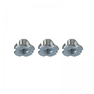 Quality Iron Plated Environmental Protection Blue Zinc T Nuts Four Claw For Wood Furniture wholesale