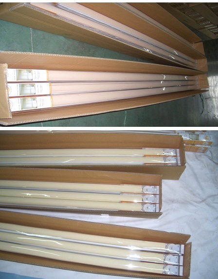 Manual 100% polyester semi-light filtering fabric roller blinds for windows with aluminum