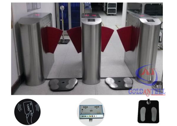 Cheap Turnstile Entry Systems Access Control Turnstiles Flap Gate With Esd Shoe Checker for sale