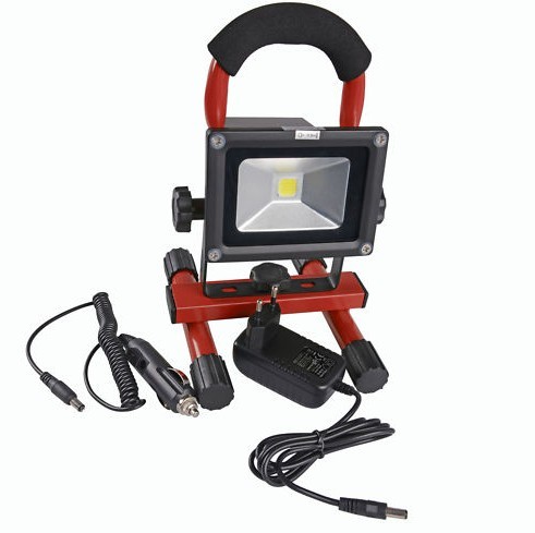 Ip65 waterproof portable 10w led flood light for garden with solar panel