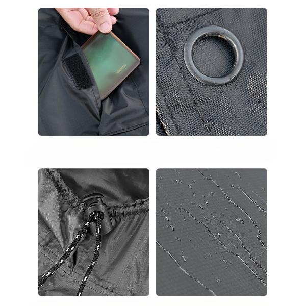 PVC Coating Reflective Safety Raincoat Fluorescent High Vis Raincoat Waterproof