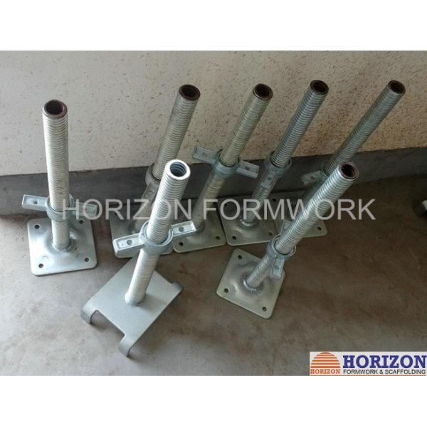 Scaffolding jack base and U head. Safe and reliable. Strong flexible