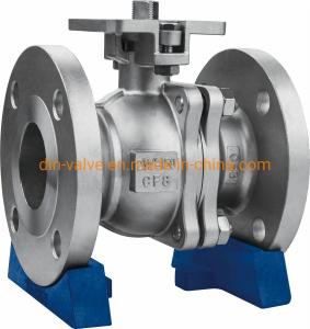 Quality ANSI CLASS 150-900 Straight Through Type Flange End Ball Valves with High Mount Pad wholesale