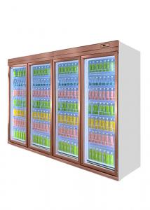 Quality Air Cooling Soft Drink Display Refrigerator With Self Closing Door wholesale