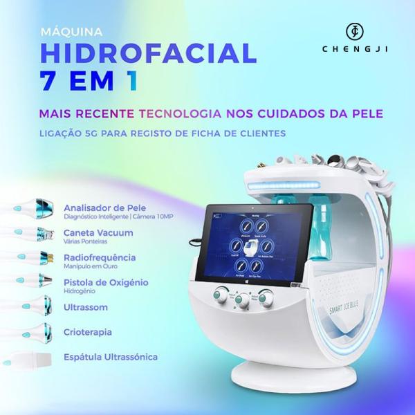 Intelligent Hydrafacial Dermabrasion Machine 7 In 1 Hydra Machine Stationary