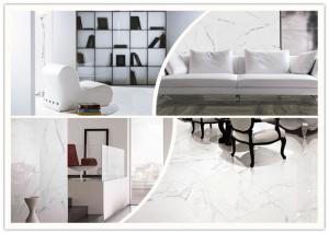 China White Marble Look Porcelain Tile / 24x48 Floor Tile Accurate Dimensions Fashion on sale