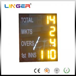China Wireless / Wire Control Electronic Cricket Scoreboard , Electronic Sports Scoreboard on sale
