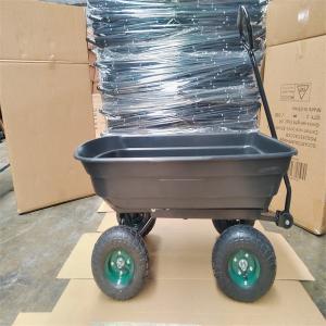 China 50L Capacity Garden Dump Cart On Wheel Barrow Garden Tipper Truck on sale