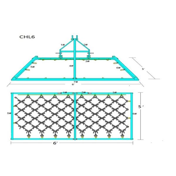 Agricultural Drag Harrow Tractor Driven The Harrow Chain Harrow From China Manufacture