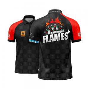Quality OEM Sublimation Darts T Shirt Multicolor With Zippers Design wholesale