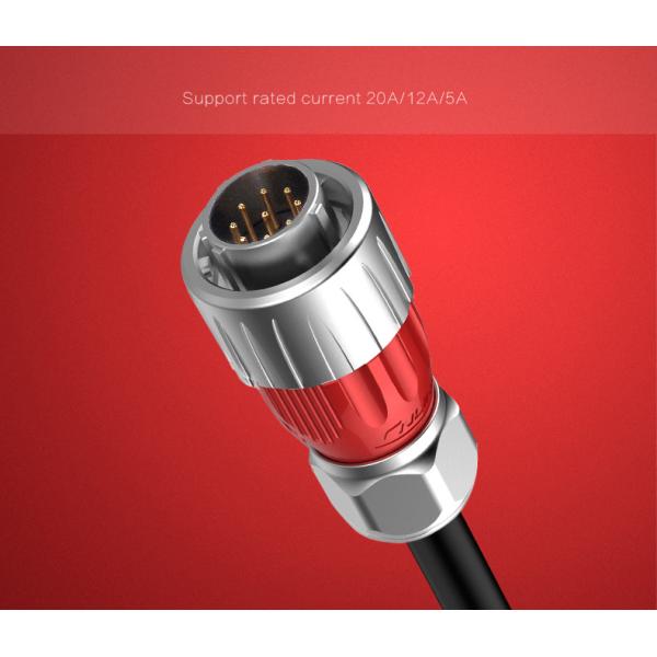 Solid Quality 9 pin Circular Connector with TUV/UL/CCC Certification DC Jack Connector Cable for Signal Equipment
